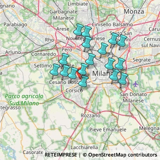 Mappa Via Angelo Inganni, 20147 Milano MI, Italia (5.92)