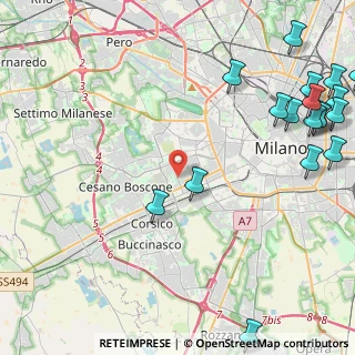 Mappa Via Angelo Inganni, 20147 Milano MI, Italia (6.54722)