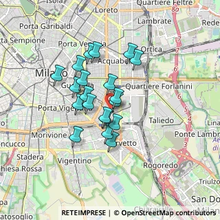 Mappa Via Val Bogna, 20137 Milano MI, Italia (1.334)
