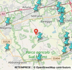 Mappa Via Cascina Manzola, 20080 Cisliano MI, Italia (6.5405)