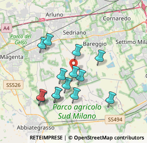 Mappa Via Cascina Manzola, 20080 Cisliano MI, Italia (3.25214)