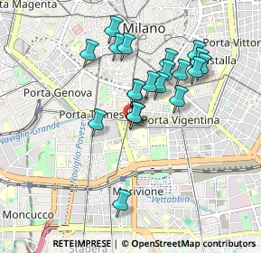 Mappa Via Guglielmo Röntgen, 20136 Milano MI, Italia (0.7915)
