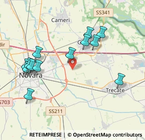 Mappa Pernate, 28100 Pernate NO, Italia (4.08769)