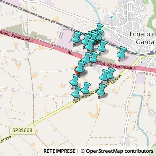 Mappa Via Campagna Sotto, 25017 Lonato del Garda BS, Italia (0.74615)