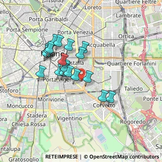 Mappa Via Lodovico Muratori, 20135 Milano MI, Italia (1.5015)
