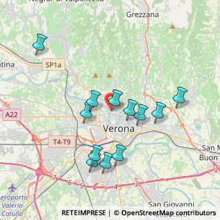 Mappa Via S. Camillo de Lellis, 37124 Verona VR, Italia (3.61083)