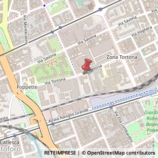 Mappa Via Tortona, 33, 20144 Milano, Milano (Lombardia)