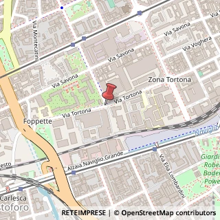 Mappa Via Tortona,  35, 20144 Milano, Milano (Lombardia)
