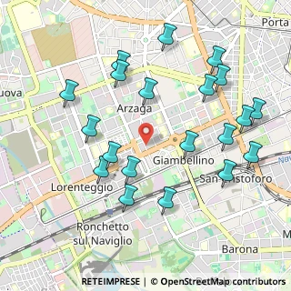 Mappa Via dei Fiordalisi, 20146 Milano MI, Italia (1.0935)