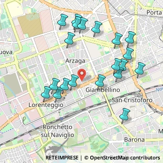 Mappa Via dei Fiordalisi, 20146 Milano MI, Italia (1.082)