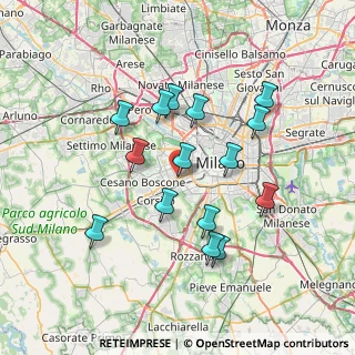 Mappa Via dei Fiordalisi, 20146 Milano MI, Italia (6.66333)