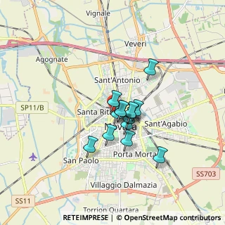 Mappa Via Amati, 28100 Monza MB, Italia (1.06857)