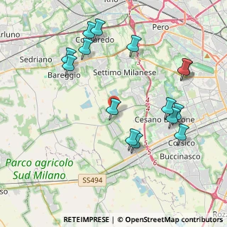 Mappa Via Baggio, 20047 Cusago MI, Italia (4.43333)
