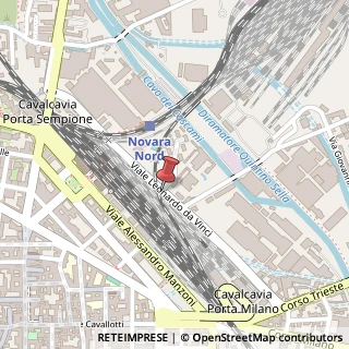 Mappa Viale leonardo da vinci 2, 28100 Novara, Novara (Piemonte)