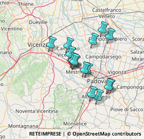 Mappa Via Alessandro Volta, 35030 Veggiano PD, Italia (10.54067)