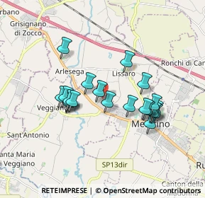 Mappa Via Alessandro Volta, 35030 Veggiano PD, Italia (1.513)