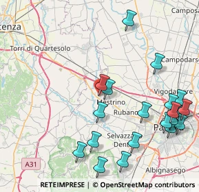Mappa Via Alessandro Volta, 35030 Veggiano PD, Italia (9.9945)
