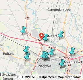 Mappa Via Giuseppe Mazzola, 35135 Padova PD, Italia (4.28692)