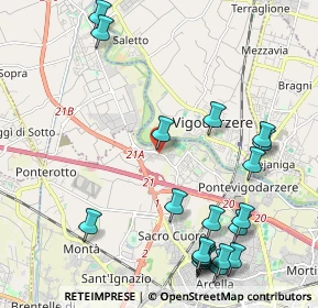 Mappa Via Giuseppe Mazzola, 35135 Padova PD, Italia (2.658)