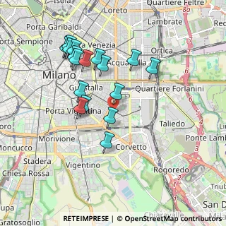 Mappa Via Lattanzio, 20137 Milano MI, Italia (1.85222)