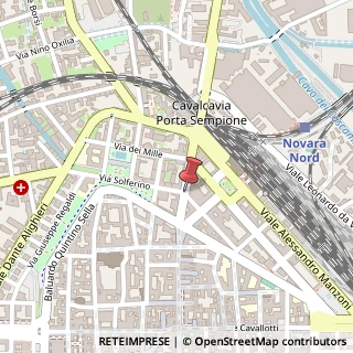 Mappa Via Solferino,  2, 28100 Novara, Novara (Piemonte)