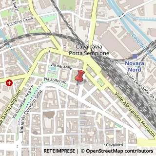 Mappa Via Solferino, 1, 28100 Novara, Novara (Piemonte)