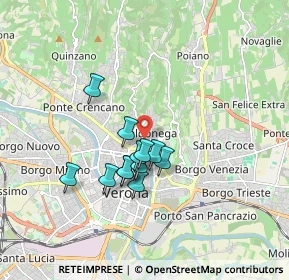 Mappa Via Ippolito Nievo, 37128 Verona VR, Italia (1.34167)
