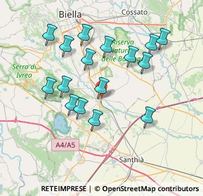 Mappa SP per Massazza, 13885 Salussola BI (7.06)