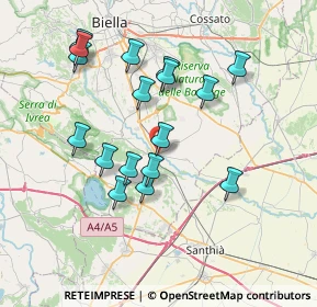 Mappa SP per Massazza, 13885 Salussola BI (7.01706)