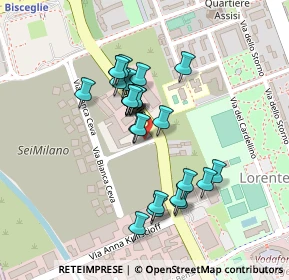 Mappa Via Bisceglie, 20152 Milano MI, Italia (0.18)