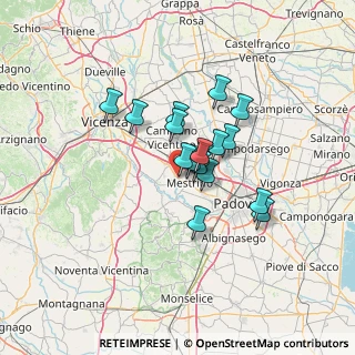 Mappa Via Mestrina, 35030 Veggiano PD, Italia (9.22)