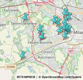 Mappa Via Gozzoli Benozzo, 20152 Milano MI, Italia (4.04714)
