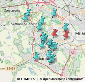 Mappa Via Gozzoli Benozzo, 20152 Milano MI, Italia (3.06611)