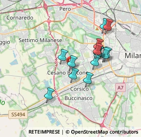 Mappa Via Gozzoli Benozzo, 20152 Milano MI, Italia (3.05429)