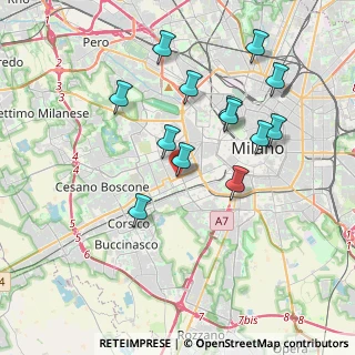 Mappa Via degli Zuccaro, 20146 Milano MI, Italia (3.66615)