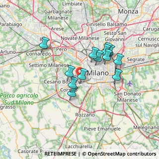 Mappa Via degli Zuccaro, 20146 Milano MI, Italia (5.71462)
