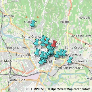Mappa Via Giovanni Vincenti, 37128 Verona VR, Italia (1.2905)