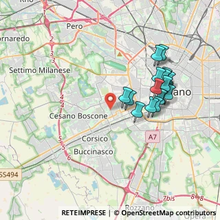 Mappa Via del Lucarino, 20147 Milano MI, Italia (3.57941)