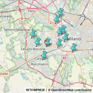 Mappa Via del Lucarino, 20147 Milano MI, Italia (3.15182)