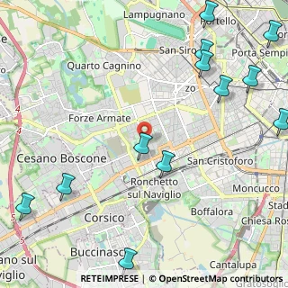 Mappa Via del Lucarino, 20147 Milano MI, Italia (3.07333)
