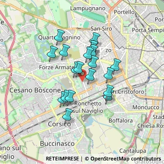 Mappa Via del Lucarino, 20147 Milano MI, Italia (1.399)