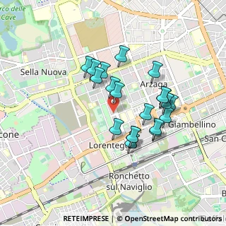 Mappa Via del Lucarino, 20147 Milano MI, Italia (0.7535)
