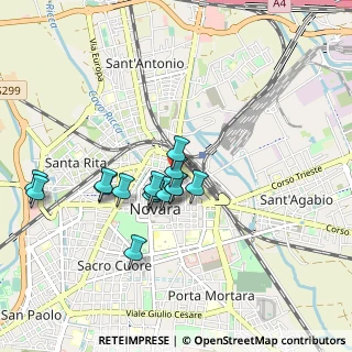 Mappa Corso Giuseppe Garibaldi, 28100 Novara NO, Italia (0.73933)