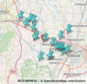 Mappa Via Galileo Galilei, 35030 Veggiano PD, Italia (6.44842)