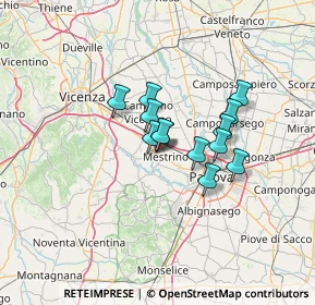 Mappa Via Galileo Galilei, 35030 Veggiano PD, Italia (8.90154)
