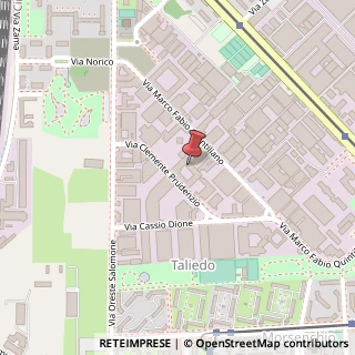 Mappa Via Clemente Prudenzio, 13, 20138 Milano, Milano (Lombardia)