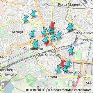 Mappa Via Savona, 20143 Milano MI, Italia (0.9175)