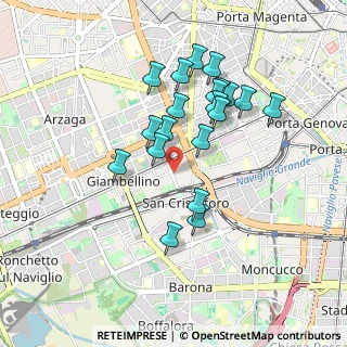 Mappa Via Savona, 20143 Milano MI, Italia (0.8045)