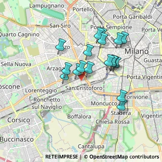Mappa Via Savona, 20143 Milano MI, Italia (1.60611)