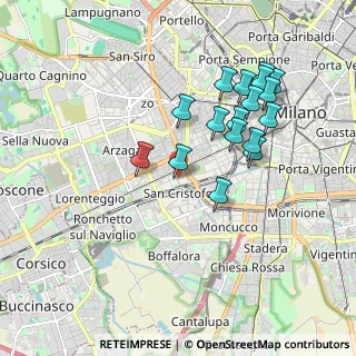 Mappa Via Savona, 20143 Milano MI, Italia (1.80176)